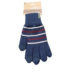 WOOLMARK Merino Wool Gloves v2 Touchscreen Blue Teal Russet Vin Size S/M 3c2